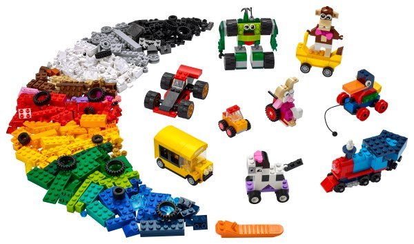 LEGO® Classic - Mattoncini su ruote
